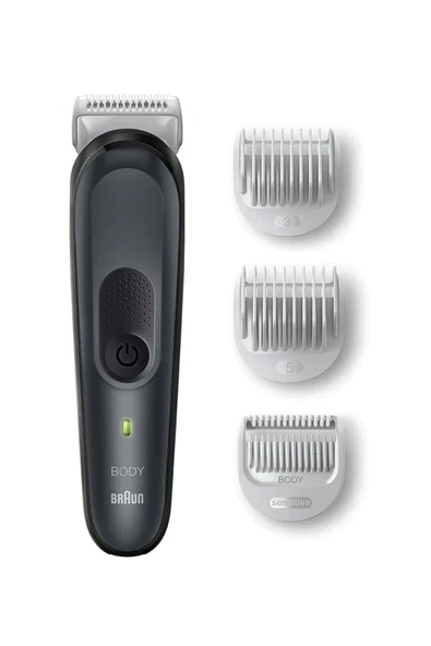 Braun BodyGroomer 3 BG 3350 SkinShield Teknolojisi 3 Ek Parçalı Vücut Bakım Seti ürün görseli 1