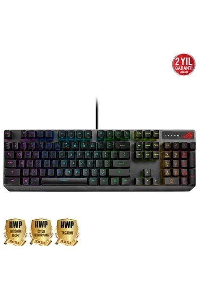 Asus ROG Strix Scope RX Red Switch 1ms IP57 Su Geçirmez ve Toza Dayanıklı RGB Türkçe Optik Kablolu Gizlilik Tuşlu Mekanik Gaming Klavye ürün görseli 1