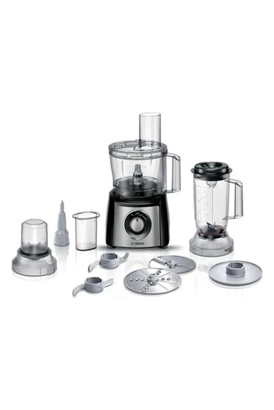 Multitalent 3 Hamur Yoğurma Blender ve Öğütücü Hepsi Bir Arada 800 W Mutfak Robotu Siyah ürün görseli 1