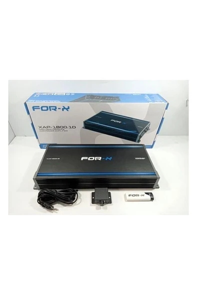For-x Mono Amfi + For-X Çakmak 1800RMS – For-X XAP-1800.1D Bass Anfisi – Bass Kontrollü Mono Anfi ürün görseli 1