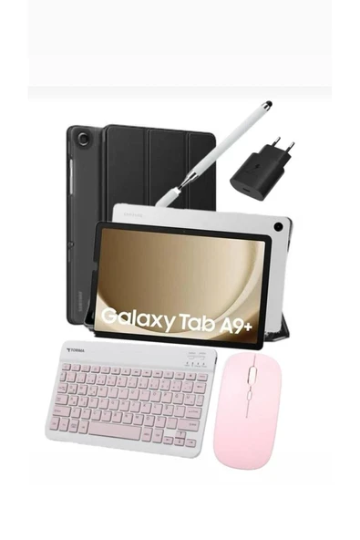 Galaxy Tab A9 Plus 6gb 128gb BEYAZ Tablet Kalem Kılıf Başlık cam Klavye Mouse ( Türkiye Garatili) ürün görseli 1