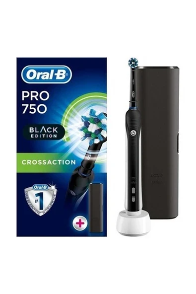 Oral-B Pro 750 Power Siyah Şarjlı Diş Fırçası ürün görseli 1