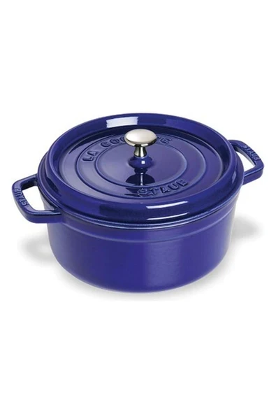 Staub Döküm Tencere Yuvarlak 20 cm Koyu Mavi ürün görseli 1