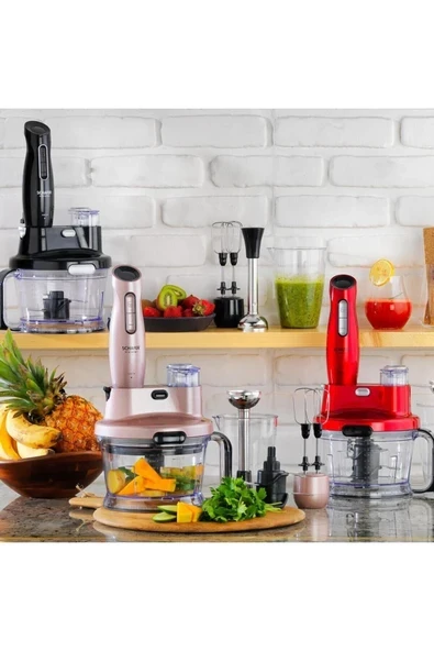 Schafer Meister Multi Blender Seti 17 Parça - Kırmızı ürün görseli 1