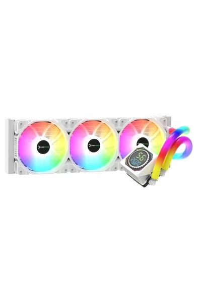 Skadi Square 360 ARGB Beyaz (RGB Borulu) 360mm Cpu Sıvı Soğutma ürün görseli 1