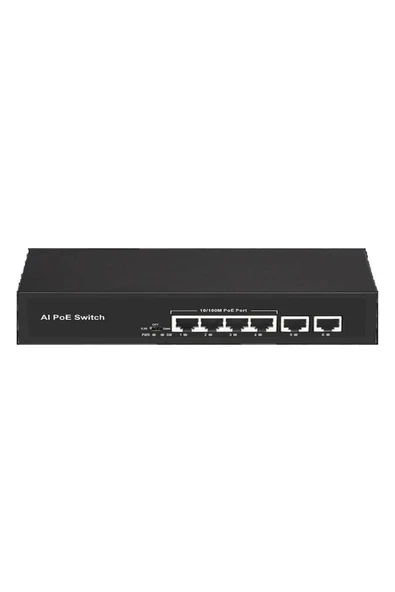08ODS-4P1U1S 4 Port 60 W Full Poe Gigabit 1x Sfp Yönetilemez Switch ürün görseli 1