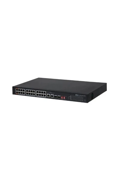 Pfs3226-24et-240 24 Port 24xfe-2xge-2x1ge/sfp 240w Hi-poe Switch ürün görseli 1