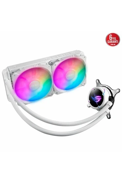 ROG Strix LC II 240 ARGB V3 White Edition 240mm İşlemci Sıvı Soğutucu (90RC00E2-M0UAY4) ürün görseli 1
