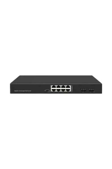 08ODS-8P2U1S 8 Port 120 W Full Poe 10/100 1 x Sfp Yönetilemez Switch ürün görseli 1