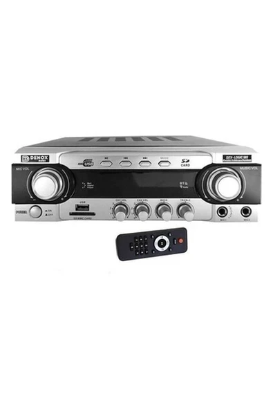 Denox Dxv Logıc 502 - 50W 100V 4 Ohm 2 Bölgeli Mikser Amfi ürün görseli 1