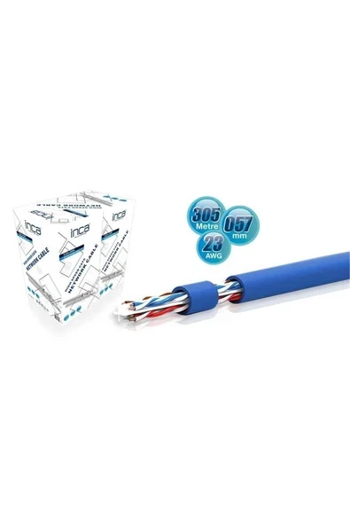 ICAT-305B CAT6 23 AWG 57MM Bakır Kablo 305Mt ürün görseli 1