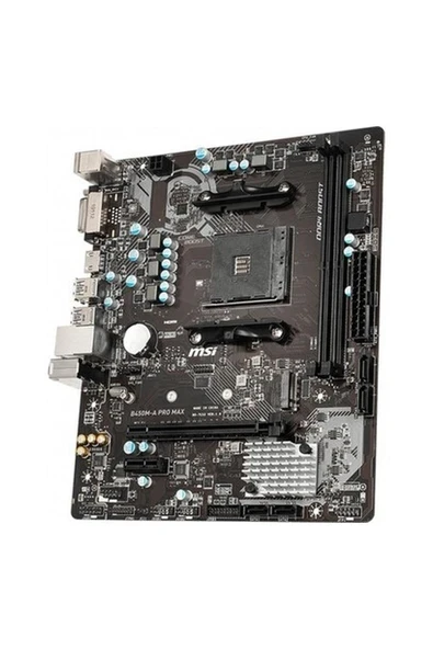 MSI B450M-A PRO MAX AM4 DDR4 3466(OC) DVI HDMI M.2 USB3.2 mATX Anakart ürün görseli 1