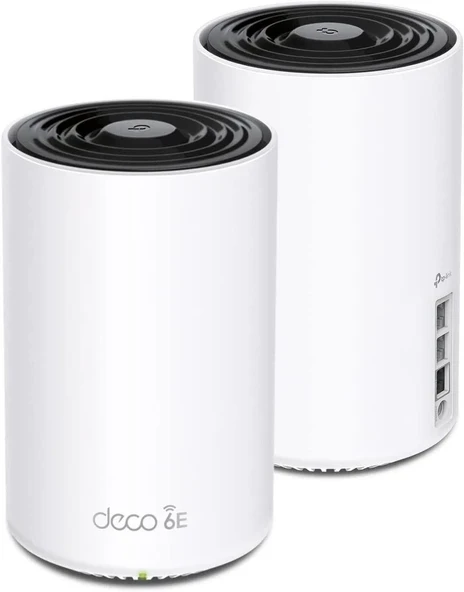 TP-Link Deco XE75 Pro AXE5400 Üç Bantlı WiFi 6E Mesh Sistemi - 2,5G WAN/LAN Bağlantı Noktası, 5500 Metrekareye Kadar Alanı Kapsar, WiFi Yönlendirici ve Genişleticinin Yerini Alır, Yapay Zeka Tahrikli ürün görseli 1
