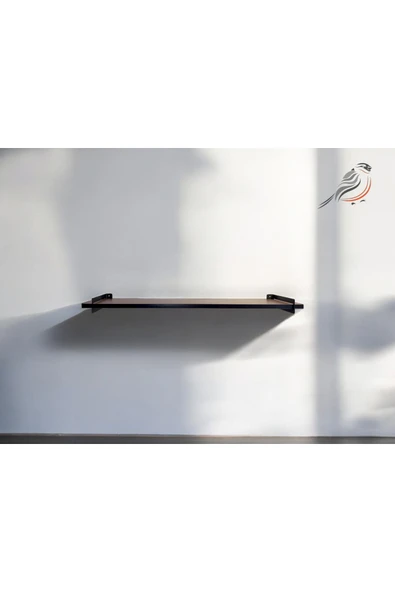 Serçedesign Ceviz Duvar Rafı 70cm ürün görseli 1