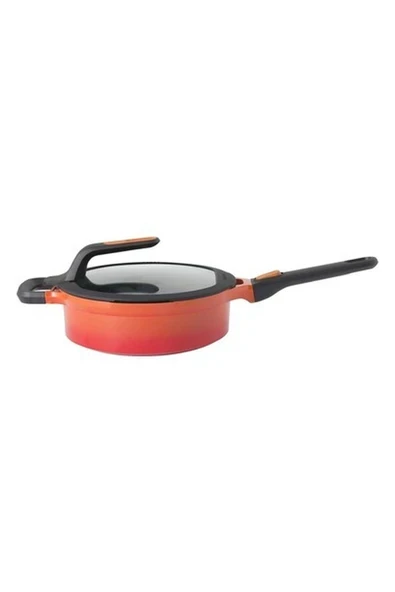Gem Stay Cool Kulplu Pilav Tenceresi Turuncu 24 cm ürün görseli 1