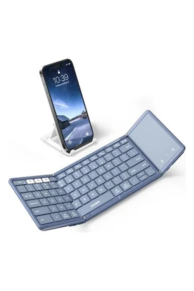 Samsers Touchpadli Katlanabilir Bluetooth Klavye Young Blue ürün görseli 1