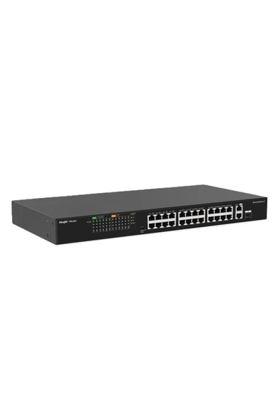Ruijie-Reyee Rg-Es126Fgs-Lp 24 Port Poe+ 10-100 Mbps + 2 Port 10-100-1000 Mbps Uplink + 1 Port Sfp ürün görseli 1