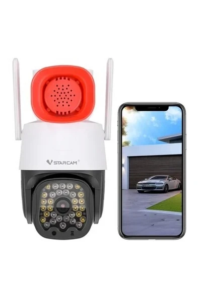Vstarcam 3mp Güvenlik 360° Ptz Kamera Dış Mekan Red ürün görseli 1