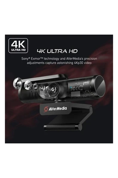 Avermedia PW513 4K Ultra Hd Webcam ürün görseli 1