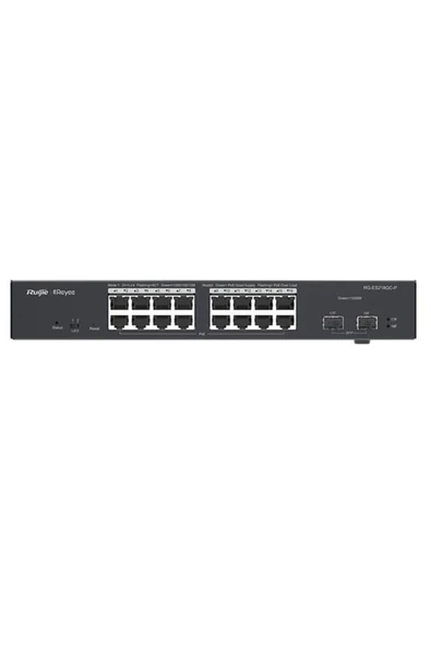 16port 240w Full Poe Reyee Rg-es218gc-p Gigabit 2x Sfp Yönetilebilir Switch Rackmount ürün görseli 1