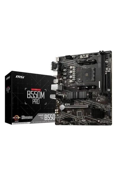 Msi B550M Pro Ddr4 4600(OC)MHZ HDMI Matx Am4 Anakart ürün görseli 1