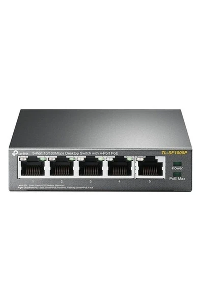 TP-Link SF1005P 5port 10/100 4port Poe 58W Switch ürün görseli 1