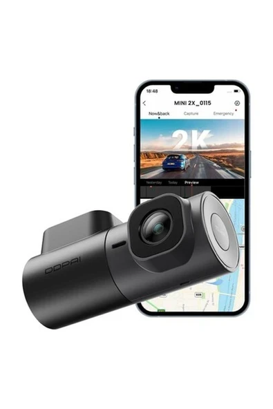 MINI2X 2k Dash Cam 1440P Ön Kamera, 360° Dönebilen Lens, Gece Görüşü ve Park Izleme Özellikleri ürün görseli 1