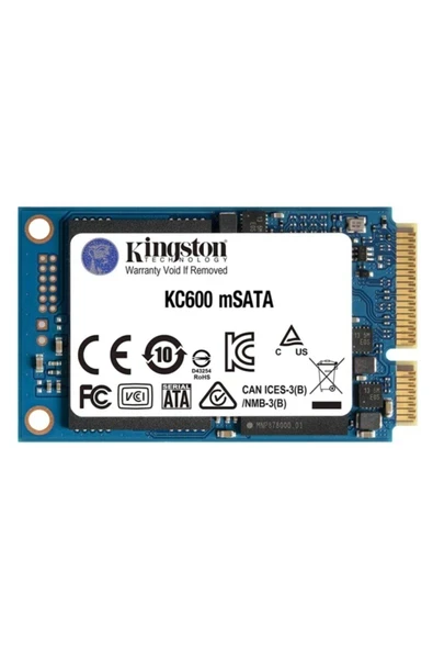 Kingston Kc600 1TB 550MB-520MB Msata SSD ürün görseli 1