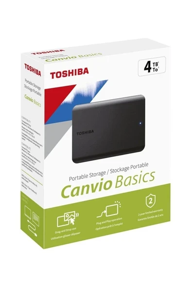 4TB CANVIO BASICS 2.5\" USB3.2 G1 HDTB540EK3CA ürün görseli 1