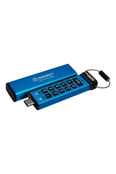 IronKey 128GB Keypad 200, FIPS 140-3 Taşınabilir Type-C Bellek - IKKP200C/128GB ürün görseli 1
