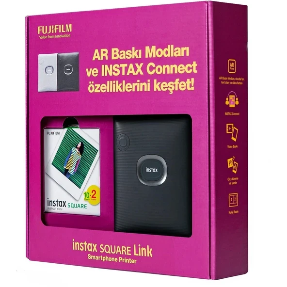 Fujifilm Instax Sq Link Ex D Bundle Box ürün görseli 1