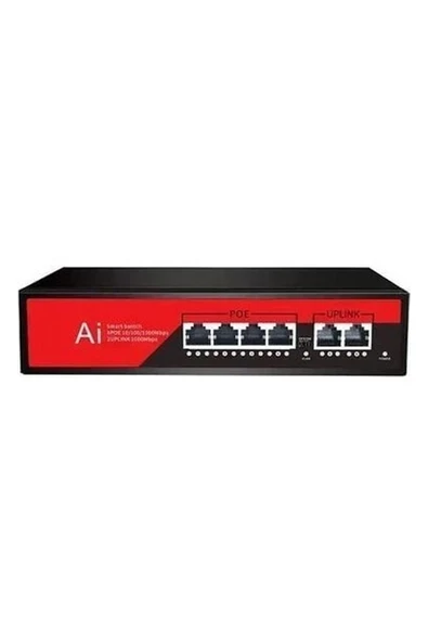 Ezcool EZ-04PSF-FG 4xge 2X1GE Yönetilemez Gigabit Poe Switch (65 Watt) ürün görseli 1