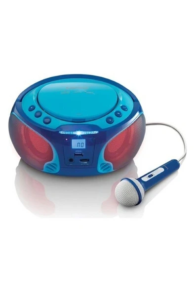 Lenco SCD650BU Taşınabilir Müzik Seti Karaoke Radyo CD Çalar Mp3 USB ürün görseli 1