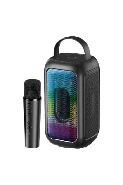 Leader LP121 Rgb Bluetooth USB Aux Fm Radyo Kablosuz Mikrofon Taşınabilir Toplantı Amfisi ürün görseli 1