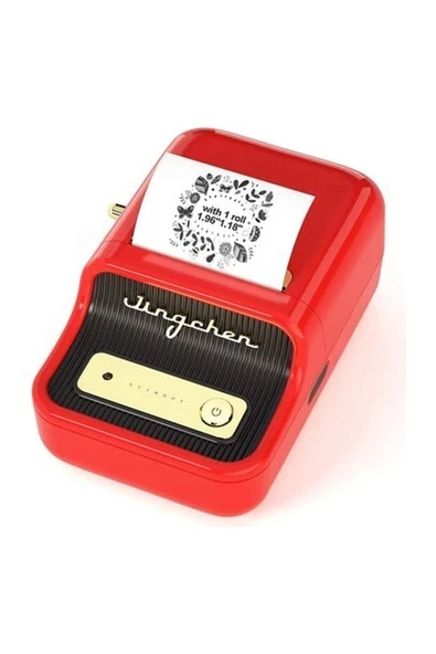 Niimbot B21S Bluetooth Taşınabilir Termal Etiket Yazıcı - Kırmızı ürün görseli 1