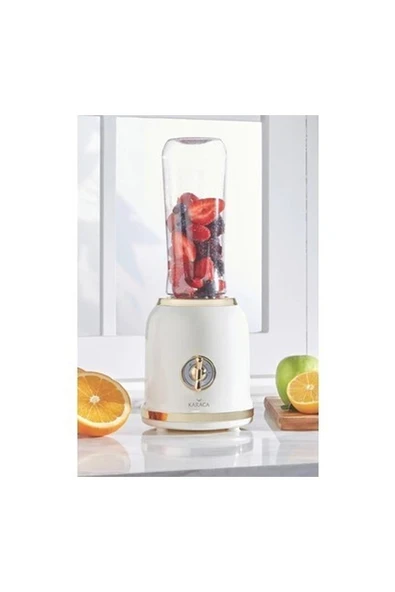 Karaca Retro Personal Kişisel Smoothie Blender Cream - Resim 2