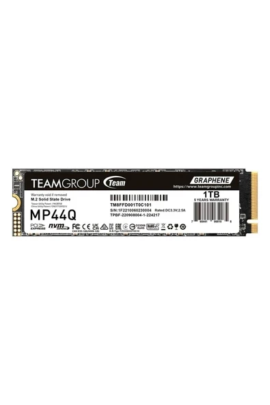 Team MP44Q 1tb GEN4X4 7400/6200MB/S Nvme Pcıe M.2 SSD Disk (TM8FFD001T0C101) ürün görseli 1
