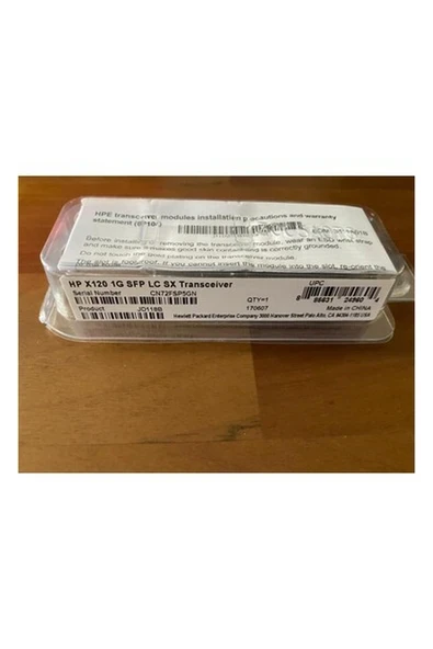 Hpe X120 1g Sfp Lc Sx Transceiver JD118B ürün görseli 1