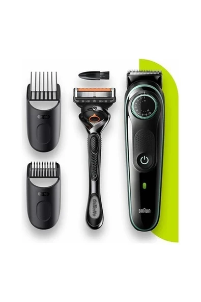 Braun Bt 3341 Ayarlanabilir Taraklı Saç & Sakal Şekillendirici + Gillette Hediye ürün görseli 1