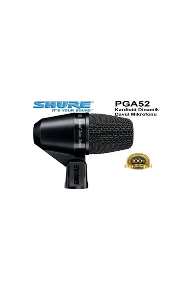 Shure Pga52 Kardioid Dinamik Davul Mikrofonu ürün görseli 1