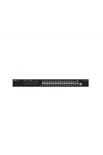 REYEE RG-ES126FGS-LP 24 PORT 10/100 24 PORT POE 2 PORT UPLINK + 1 SFP 180 WATT YONETILEMEZ RA ürün görseli 1