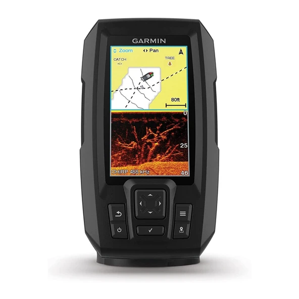 Garmin Striker 4cv with Transducer, 4" GPS Fishfinder with CHIRP Traditional and ClearVu Scanning Sonar Transducer and Built In Quickdraw Contours Mapping Software Software Software Software ürün görseli 1