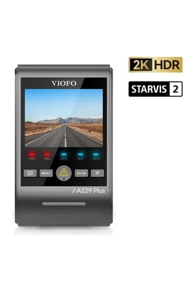 Viofo A229 Plus 2k Hdr Sony Starvis 2 Sensörlü Wi-Fi Gps'li Araç Kamerası ürün görseli 1