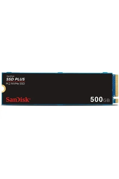 Sandisk SSD Plus 500GB 2400MB-1500MB M.2 PCIe Gen 3.0 NVMe SSD ürün görseli 1