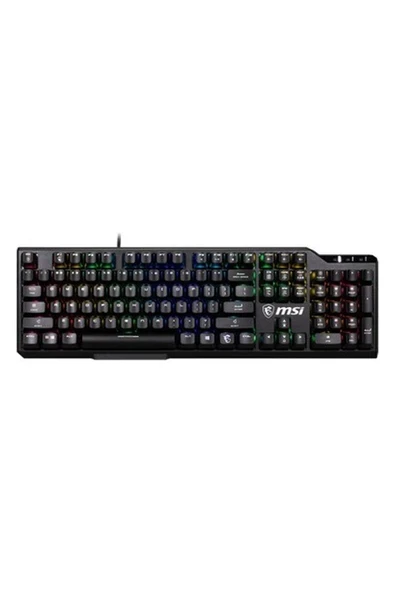 MSI GG VIGOR GK41 LR TR MEKANIK GAMING KLAVYE KAILH LINEAR RED SWITCHES, 10 BOLGEDE 10 DAN FAZLA RGB LED AYDINLATMA EFEKTI. TURKCE Q ürün görseli 1