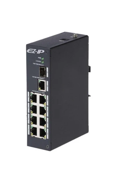 Ez-ıp Sw3110-8et-p96 8 Port Endüstriyel Poe Switch ürün görseli 1
