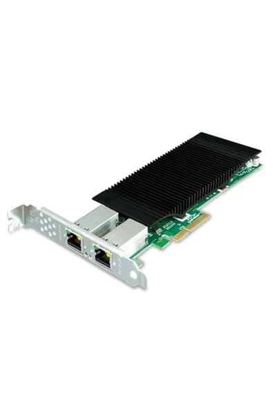 2-port 10/100/1000t 802.3at Poe Pcı Express Sunucu Kartı (60w Poe Güç Bütçesi, Pcıe X4, -10~60 Dere ürün görseli 1