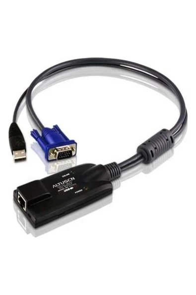 Altusen Usb Kvm Adaptör Kablosu (Cpu Modül), Kvm Kablosunun Pc':Nin Usb Portuna Bağlanması İçin Adaptör, Maksimum Mesafe 40 Metre, Aten-Kh2508A, Aten-Kh2516A İle Birlikte Kullanılır ürün görseli 1
