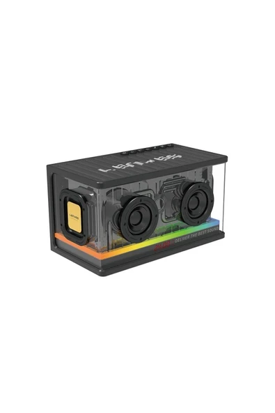 S839 RGB Işıklı Taşınabilir TWS Bluetooth Hoparlör v5.2 Siyah ürün görseli 1