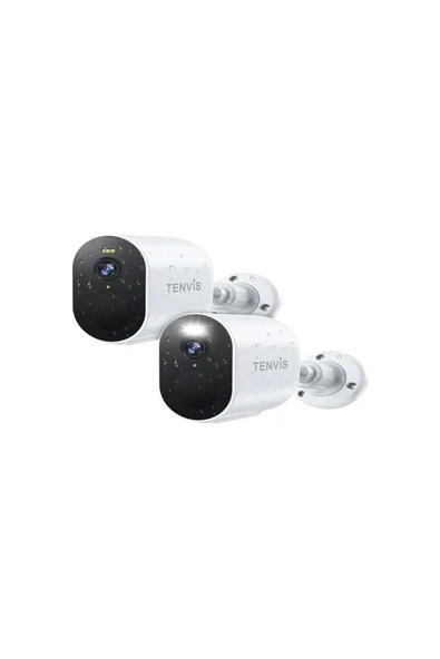 Tenvıs Güvenlik Kamerası Kablosuz White-2pack ürün görseli 1